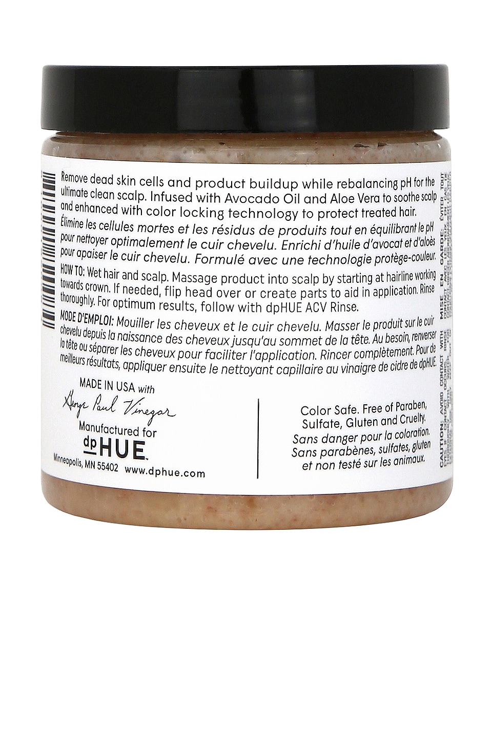 dpHUE Apple Cider Vinegar Scalp Scrub with Pink Himalayan Sea Salt