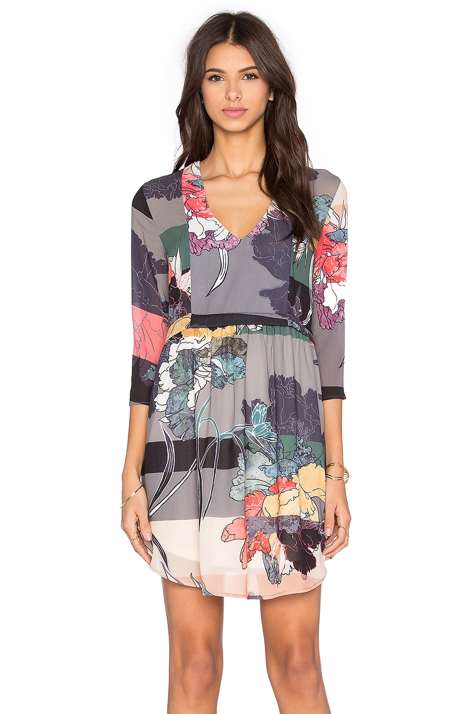 d.RA Allen Dress in Watercolor Floral | REVOLVE