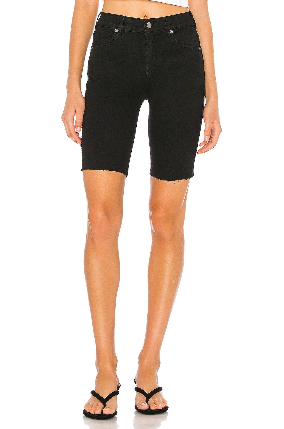 Denim Cotton Black Lexy Bicycle Shorts Womens Clothing Shorts Knee-length shorts and long shorts Dr 