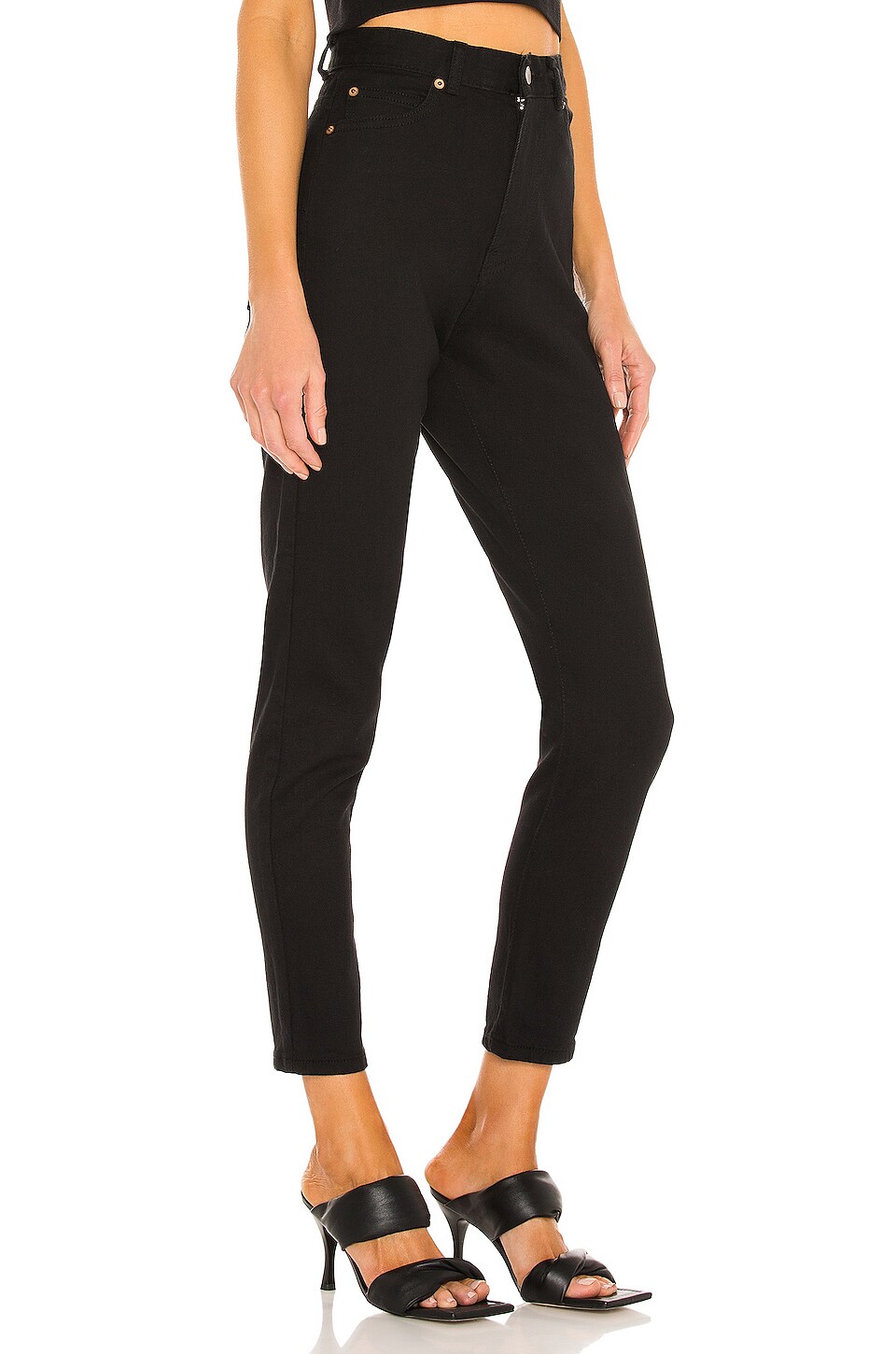 Dr. Denim Nora Jean in Washed Black Stretch | REVOLVE