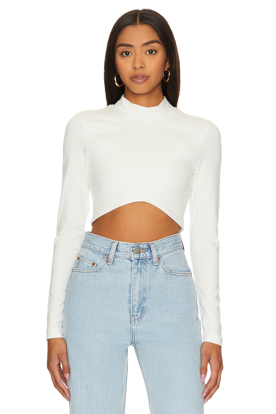 Dr. Denim Lizzie Top en White