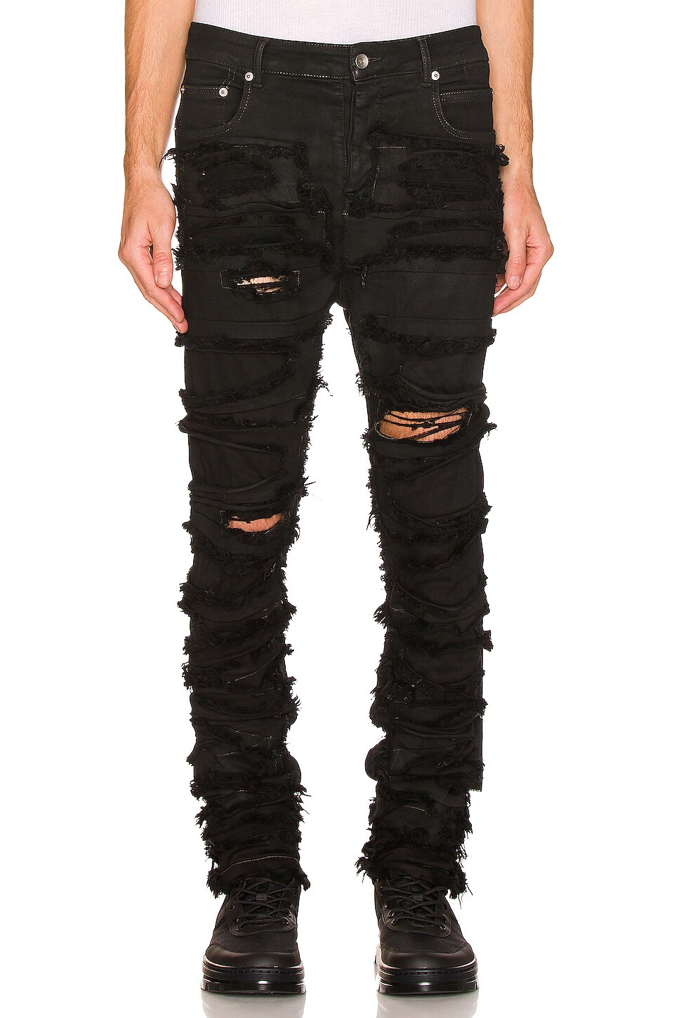 DRKSHDW by Rick Owens Detroit Cut Jean in Black | REVOLVE