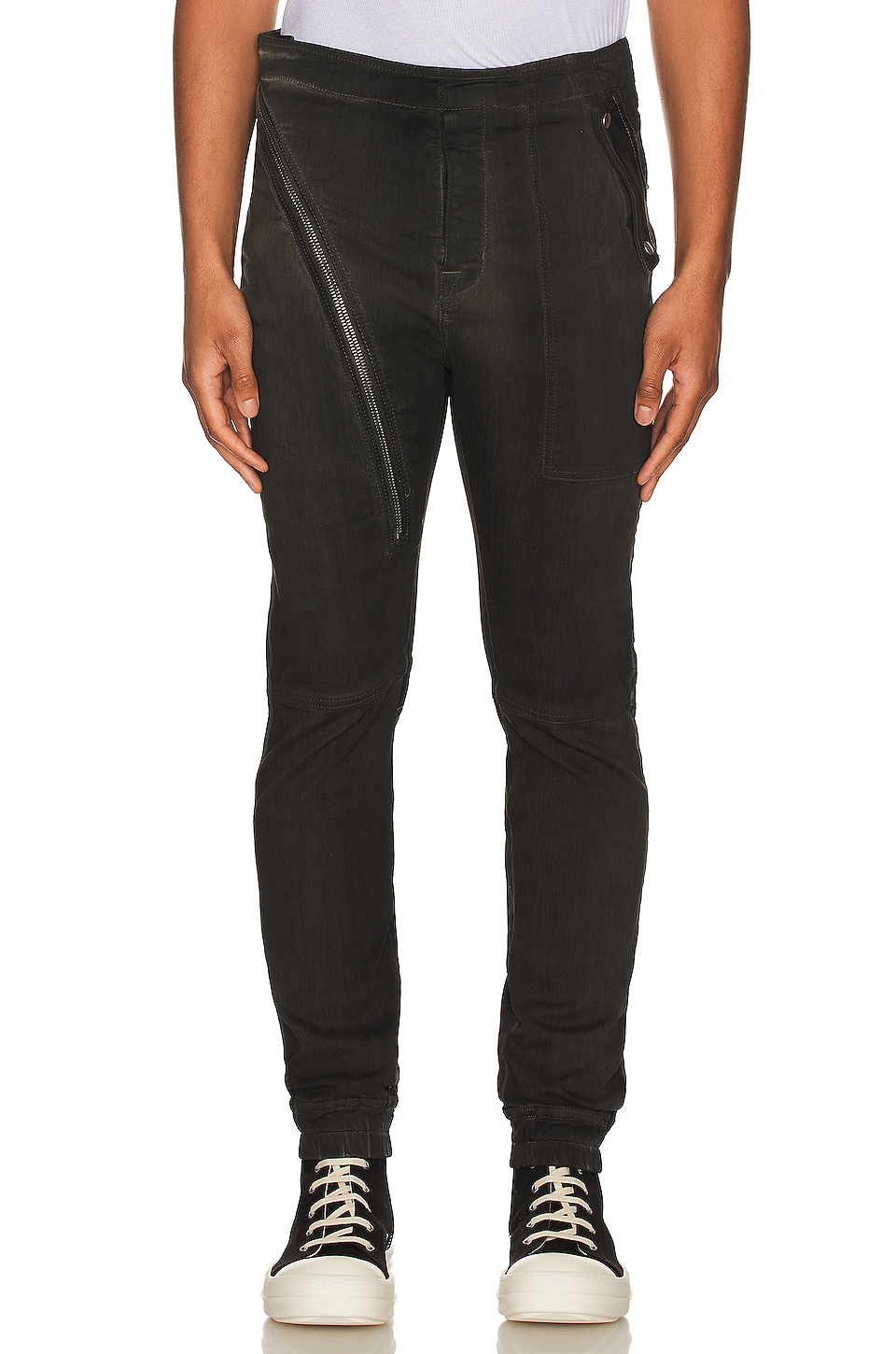 DRKSHDW by Rick Owens Aircut Denim Joggers in Dark Dust