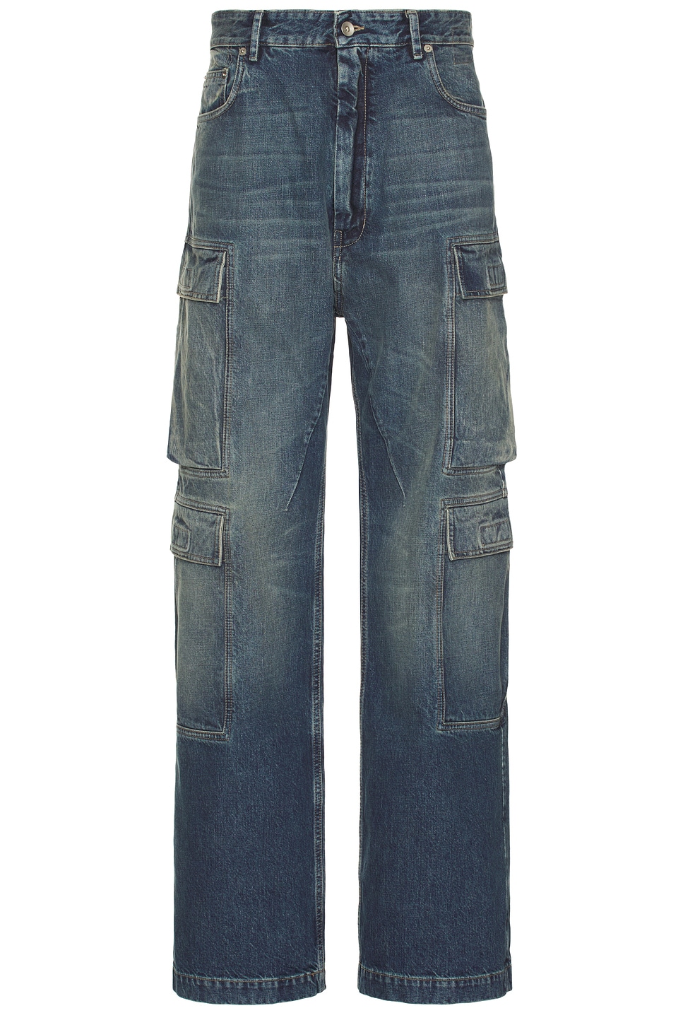 デニム・ジーパン Rick Owens DRKS WOMEN DOUBLE CARGO JUMBO BELAS WASHED INDIGO Rick Owens DRKSHDW DOUBLE CARGO JUMBO BELAS / WASHED INDIGO
