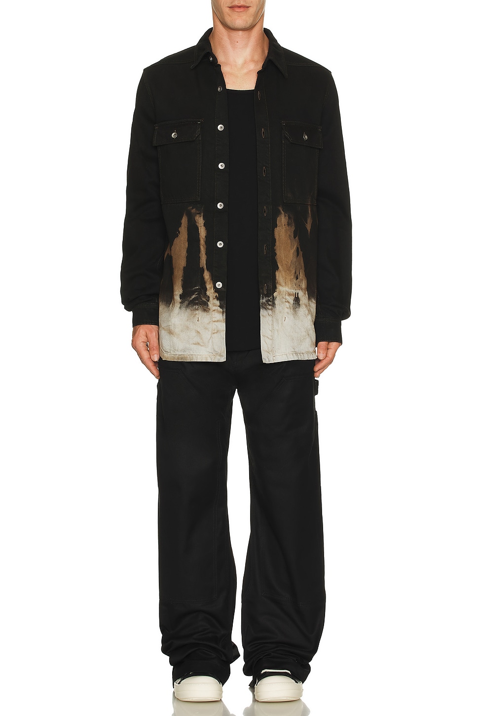 DRKSHDW by Rick Owens Outershirt in Black & Terra | REVOLVE