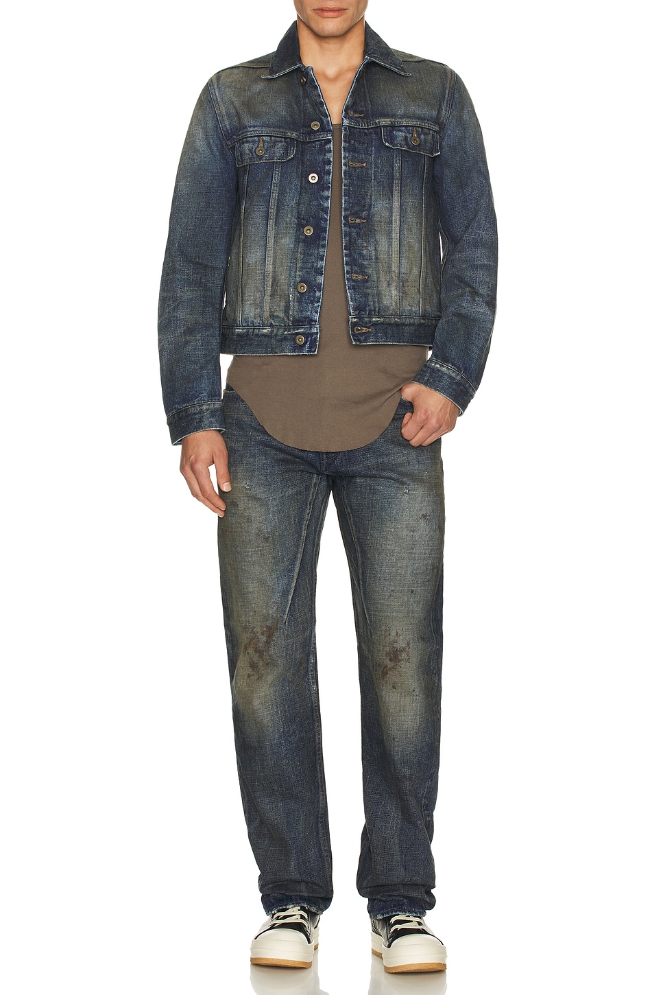 DRKSHDW by Rick Owens Trucker Jkt in Vintage Indigo | REVOLVE