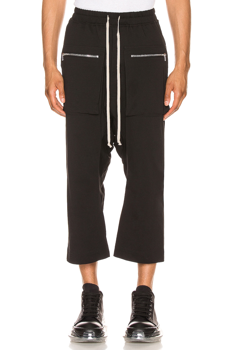 rick owens cropped cargo pants
