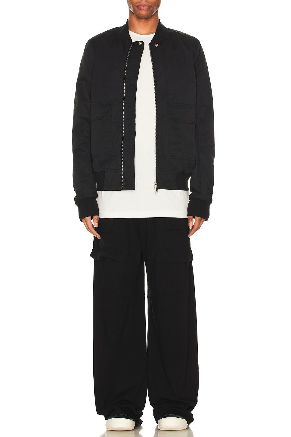 DRKSHDW by Rick Owens Creatch Cargo Drawstring Pants in Black