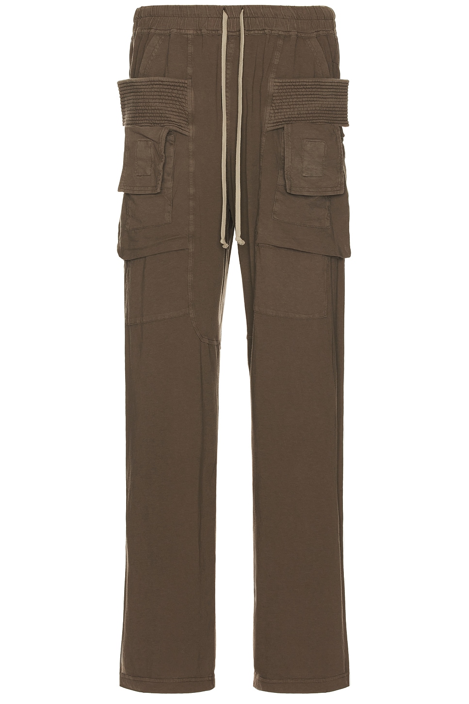DRKSHDW by Rick Owens Creatch Cargo Drawstring Pants in Dust