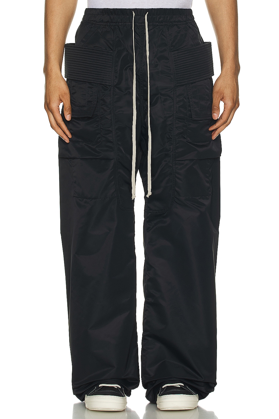 DRKSHDW by Rick Owens Creatch Cargo Wide Pant in Black | REVOLVE