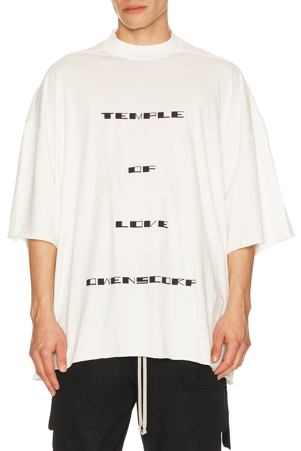 Rick Owens DRKSHDW Tシャツ DRKSHDW by Rick Owens Temple of Love Owenscorp Graphic Tommy T in