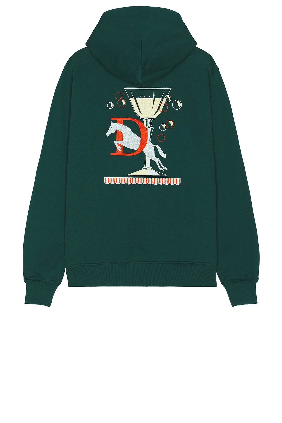 Drôle De Monsieur Polo Hoodie in Dark Green | REVOLVE