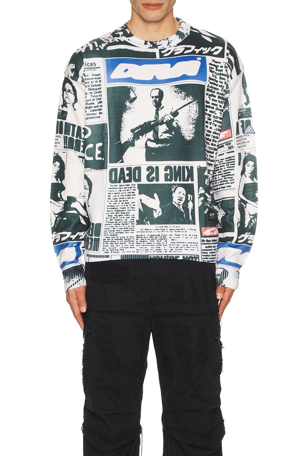 Clipping Knitted Crewneck Sweatshirt