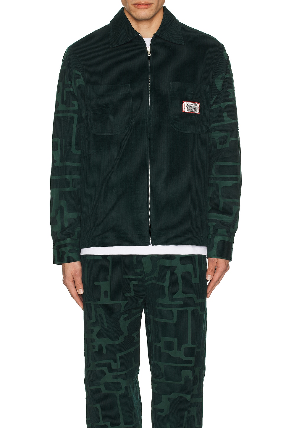 Circuit Zip-Up Corduroy Jacket - Thumbnail 4