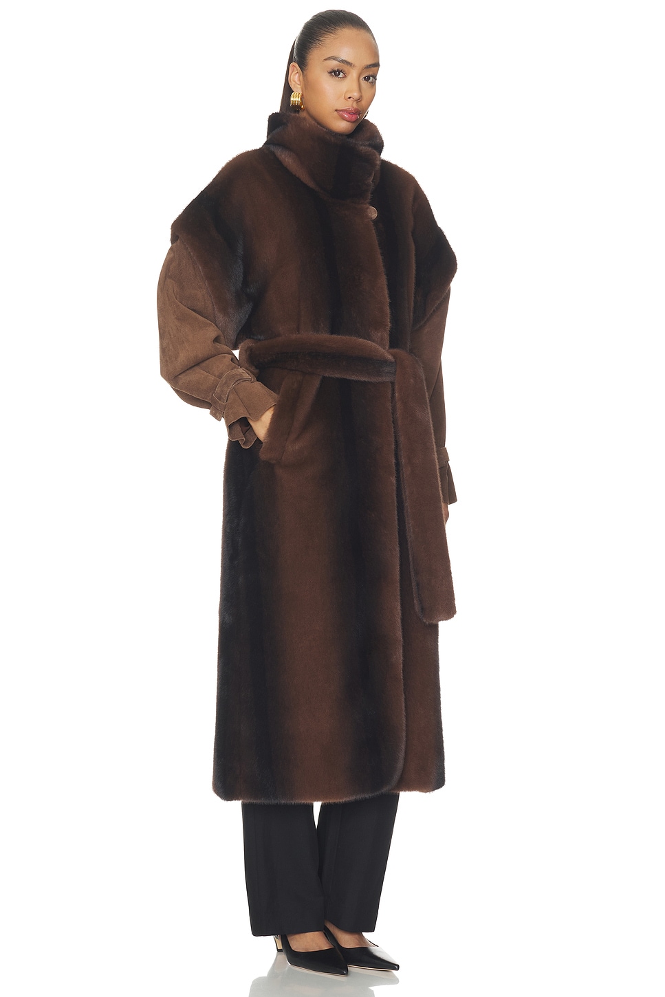 Ducie Harper Long Fur Coat