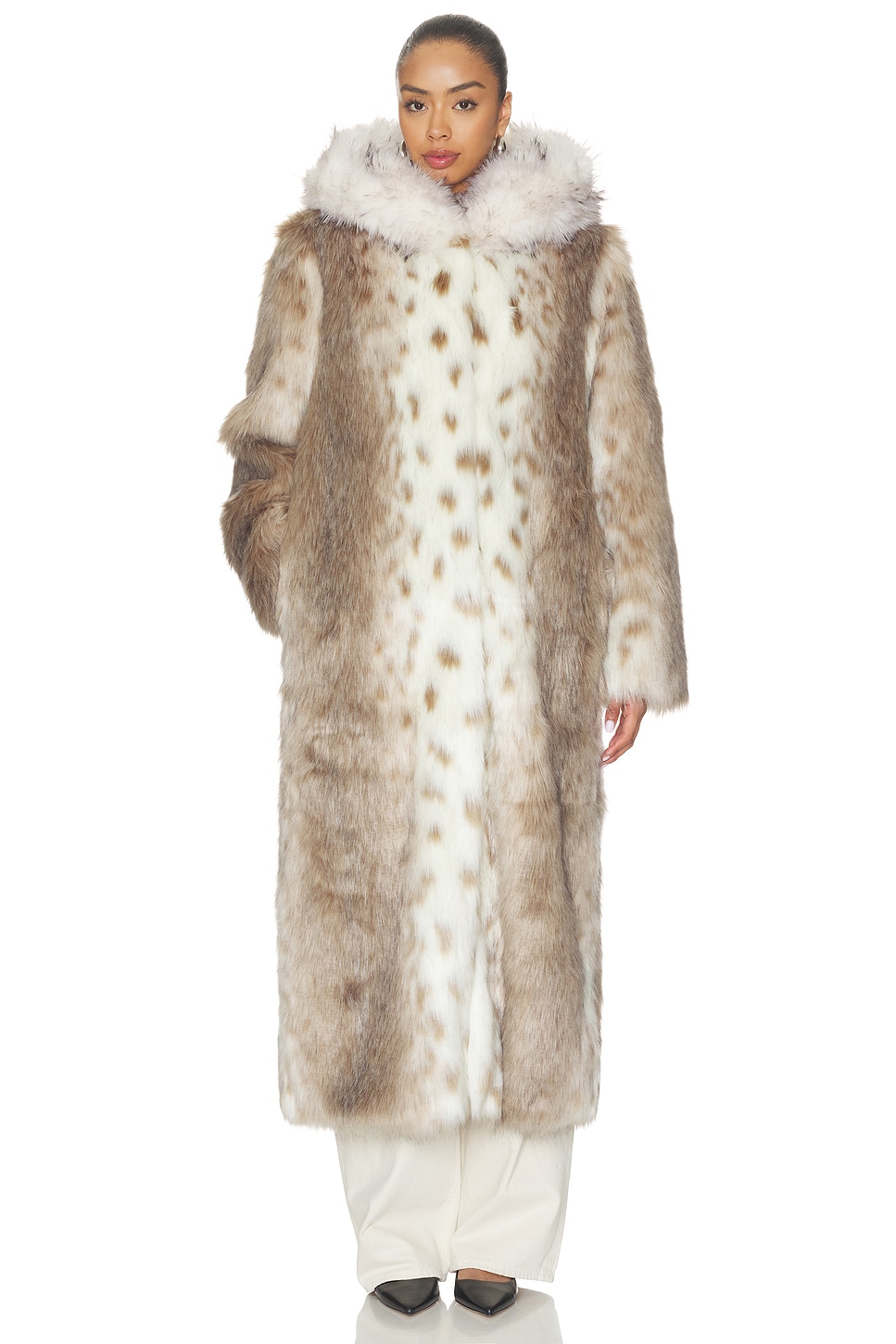 Ducie Dina Long Faux Fur Coat