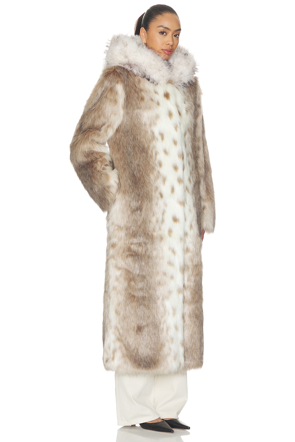 Ducie Dina Long Faux Fur Coat
