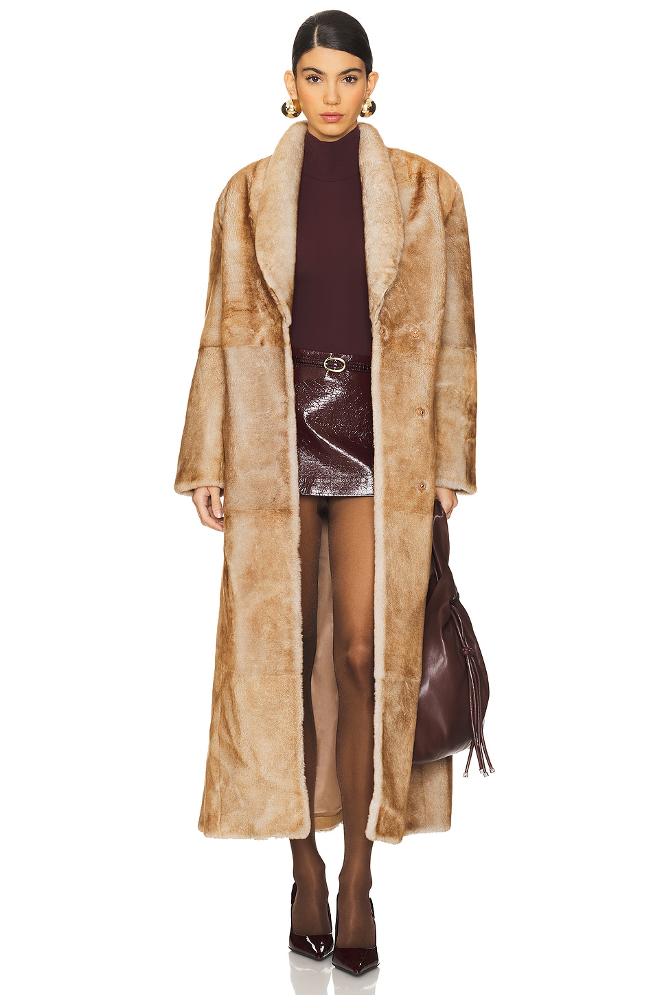 Priscilla Fur Coat - Thumbnail 1