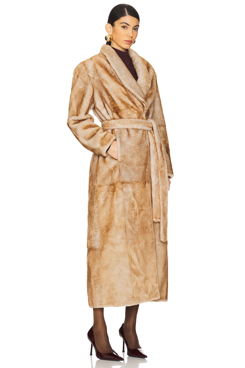Priscilla Fur Coat - Thumbnail 3