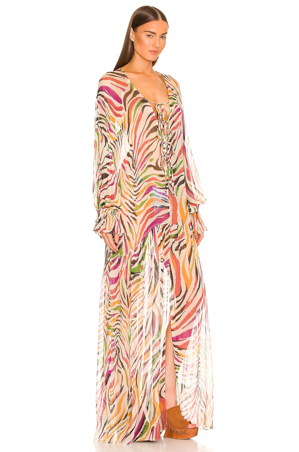 DUNDAS x REVOLVE Nico Maxi Dress in Ivory Zebra