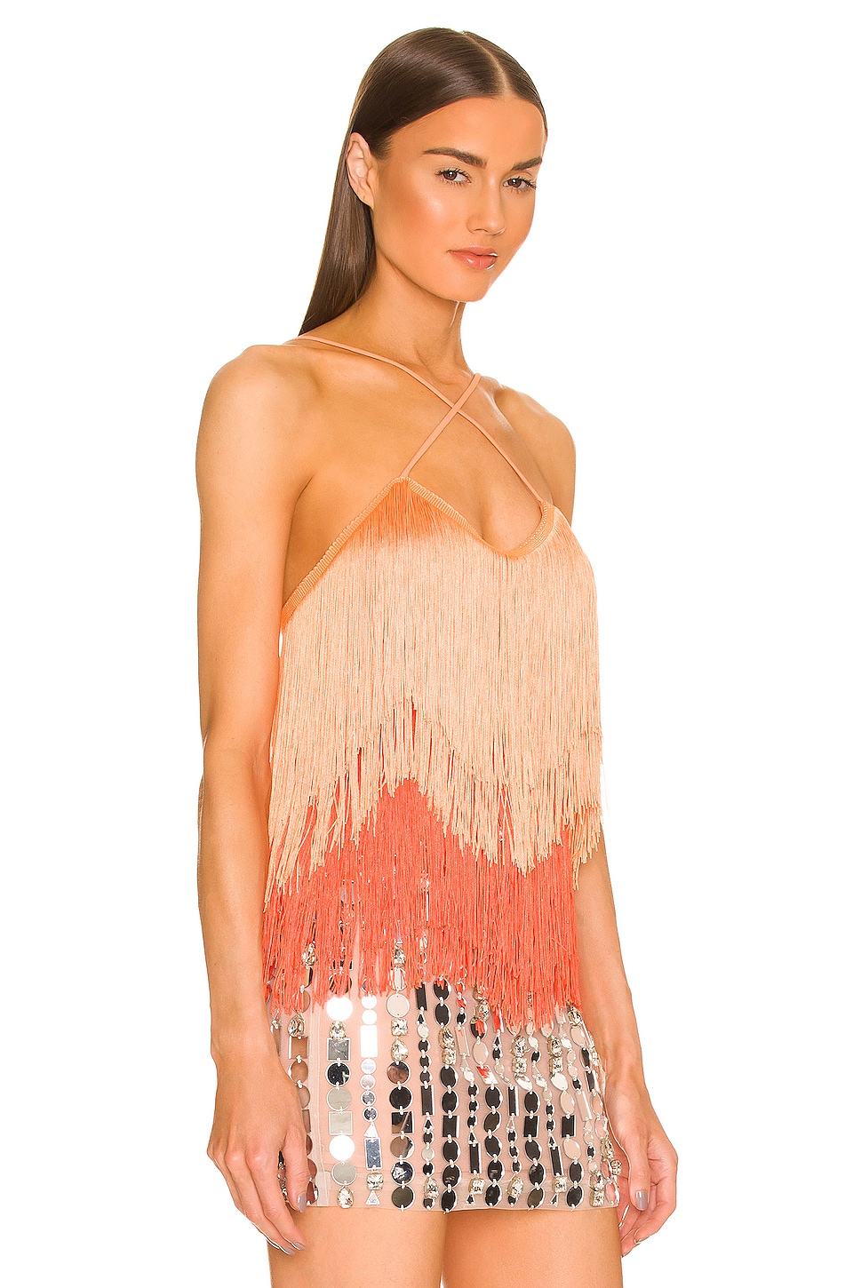 DUNDAS x REVOLVE Bonham Fringe Top in Orange Ombre