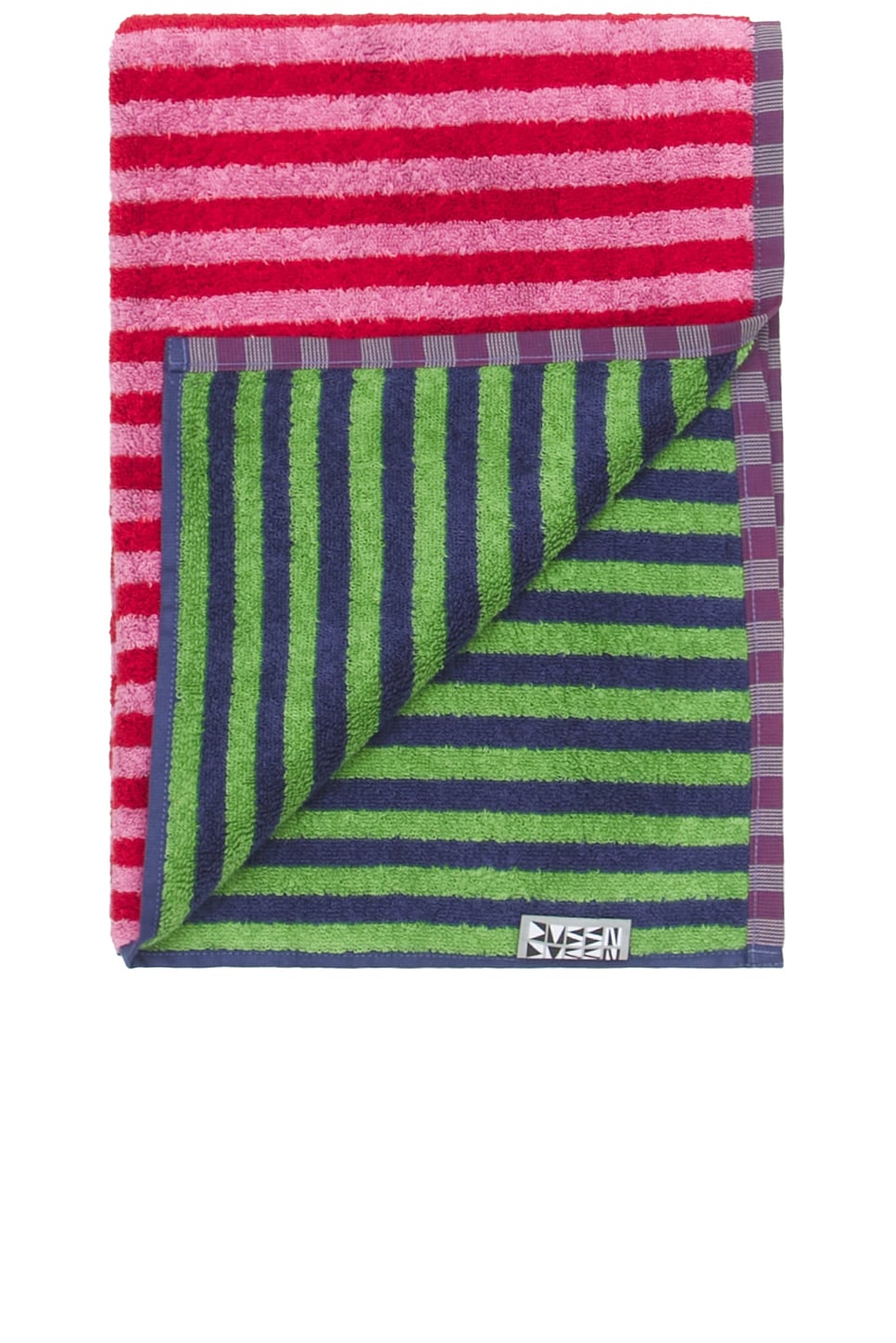 Dusen Dusen — ПОЛОТЕНЦЕ · Pink Green Stripe