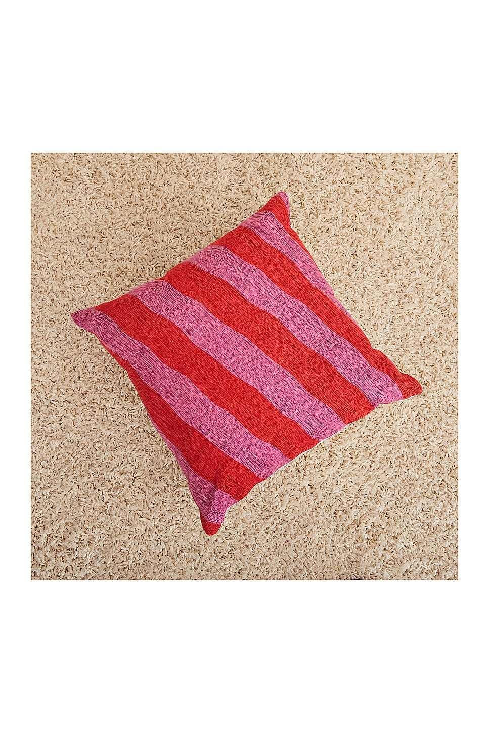 Stream Embroidered Pillow Cover