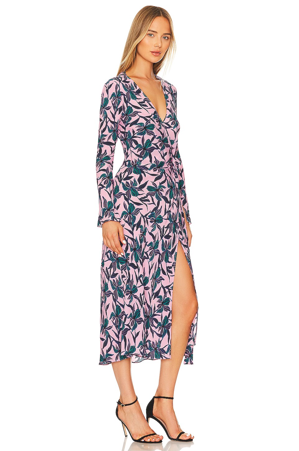 Diane von Furstenberg Tilly Dress in Orchids Small Nursery Pink