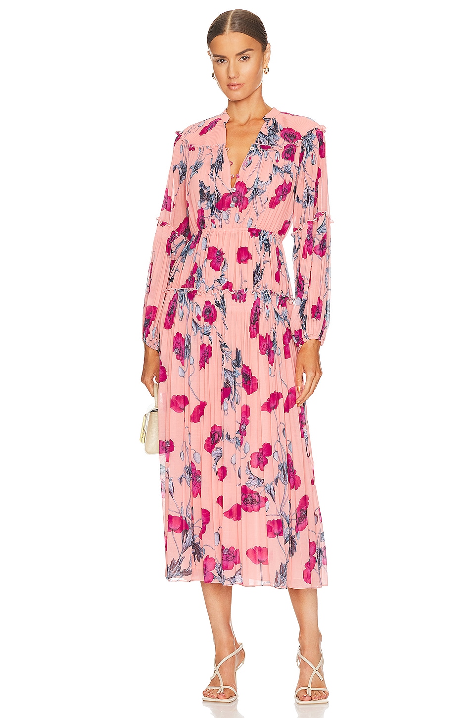 Sydney printed silk-blend maxi dress in multicoloured - Diane Von