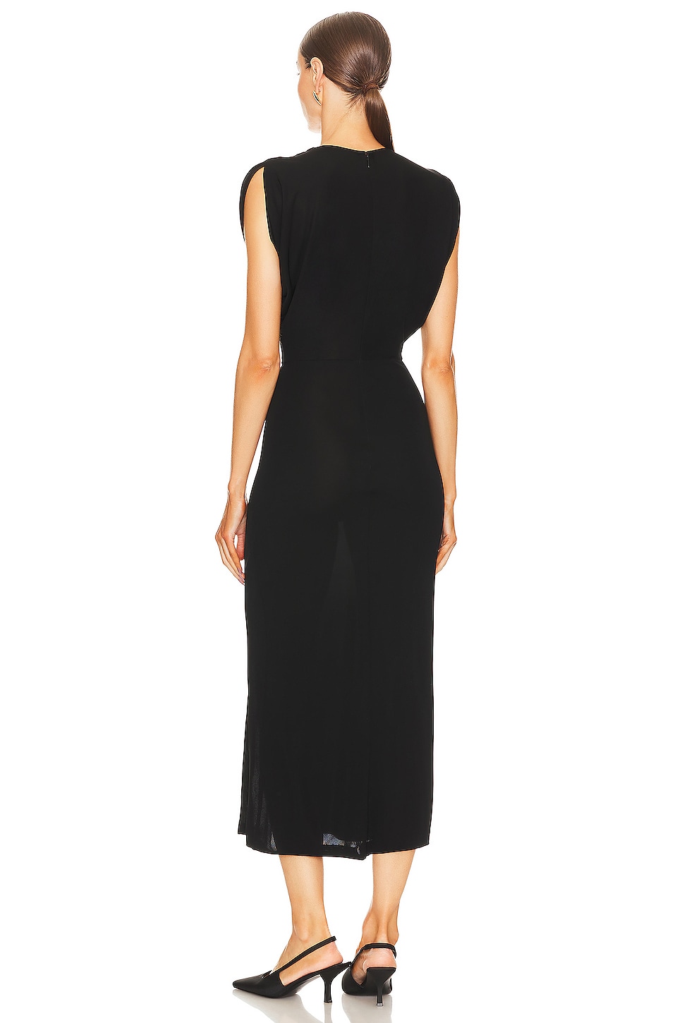 DIANE von FURSTENBERG WILLIAMS ミディ丈ドレス ブラック Diane von Furstenberg Williams Dress in Black | REVOLVE