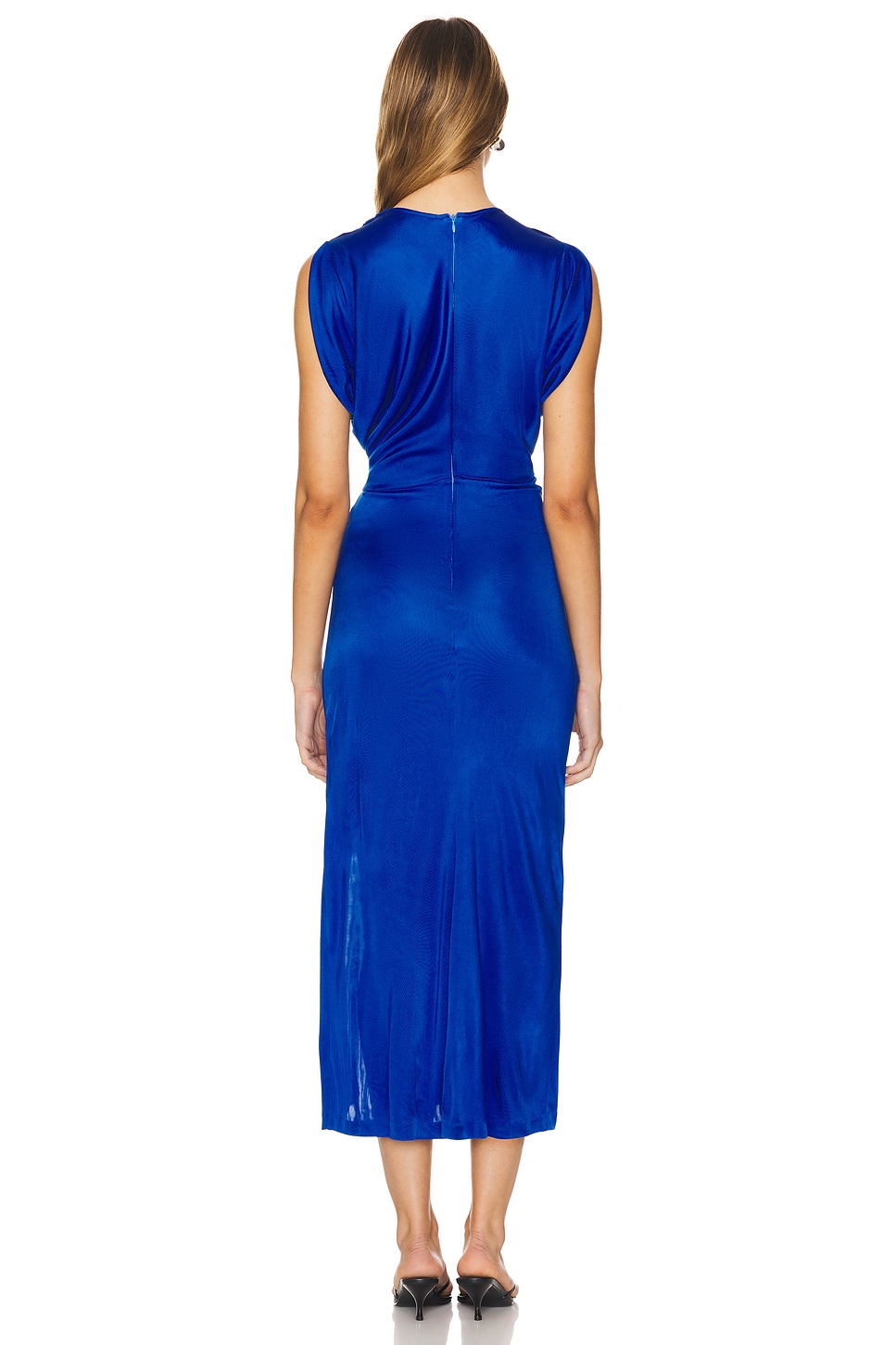 women's gold prom dress Zapaka Women Metallic Satin with Slit A Line Pleated V Neck Long Formal Dress, Golden / UK30 stylish short dress while the lace Size:10X Loafers Shoes Blue Glitter