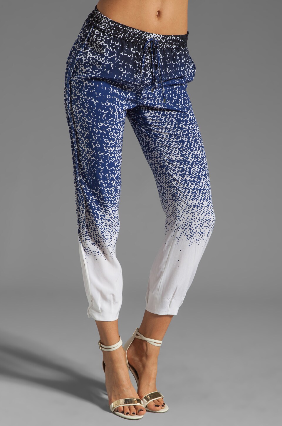 Diane von Furstenberg Kamaris Pant en Shaded Curtain Navy