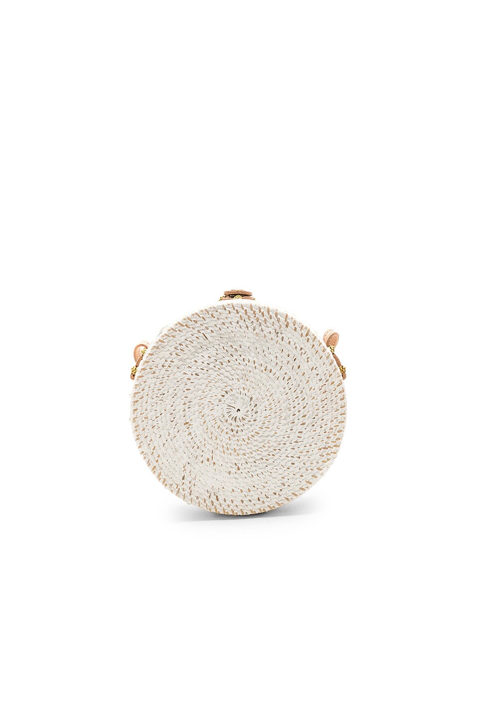 ellen & james Medium Round Classic Bag in White
