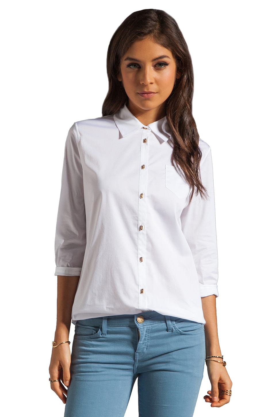 James Jeweled Button Cohen Shirt 
