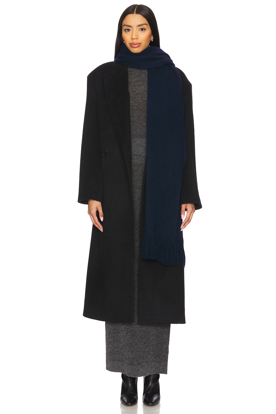 Rhya Wool Cashmere Scarf - Thumbnail 1