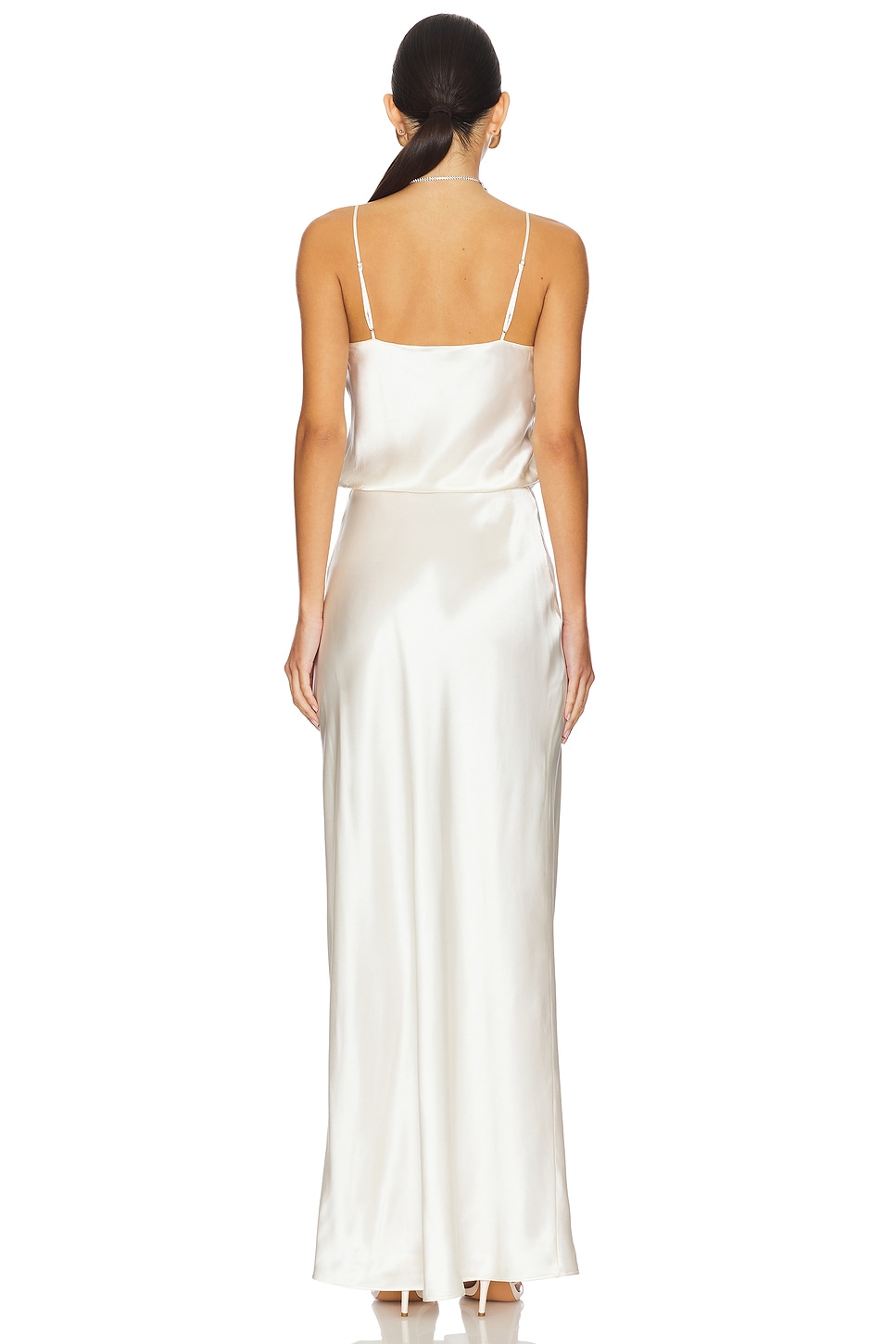 EAVES Yarden Silk Maxi Dress in Ivory | REVOLVE EAVES Yarden Silk Maxi Dress in Ivory | REVOLVE