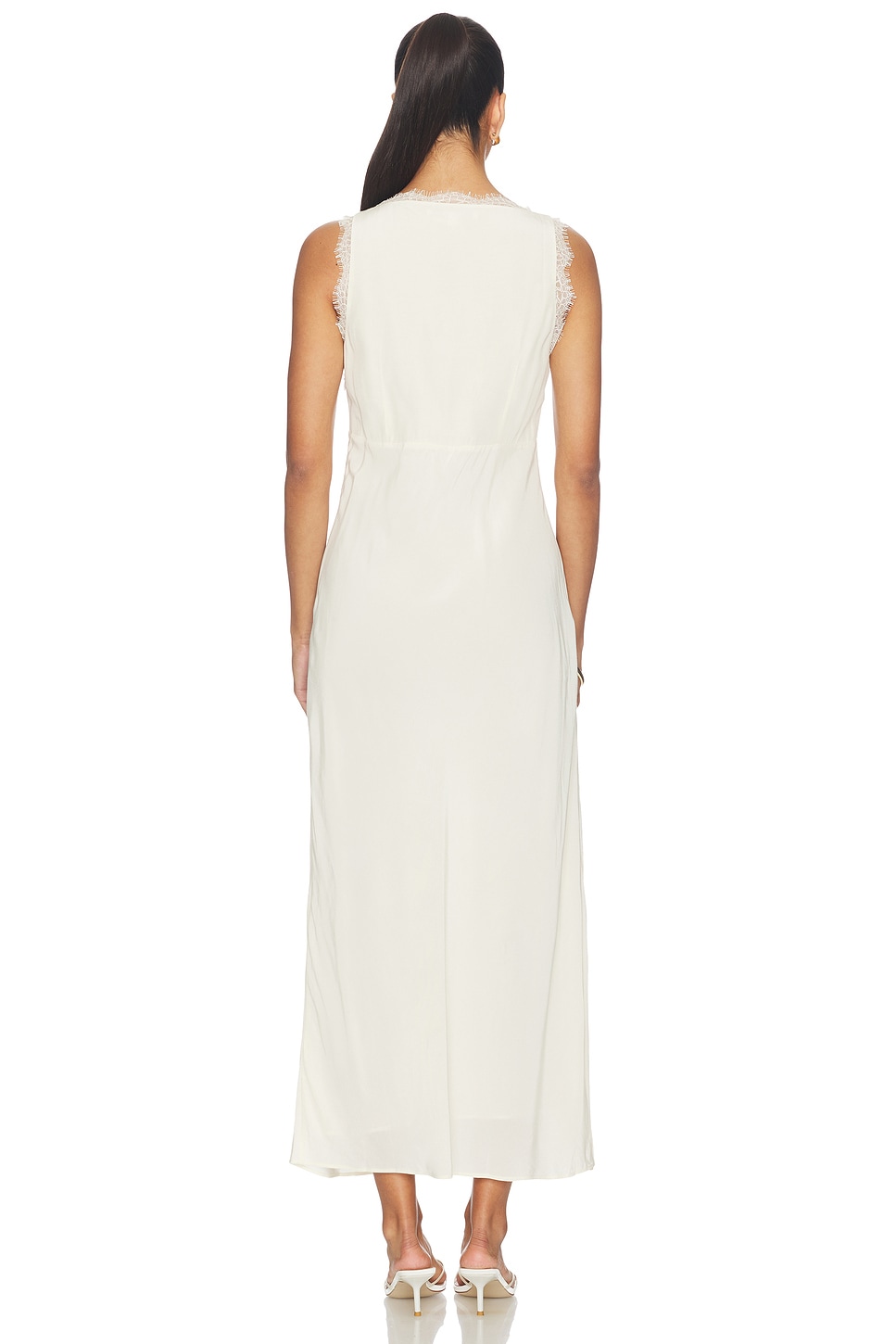 naya midi dress Naya Printed Sleeveless Smocked Midi Dress