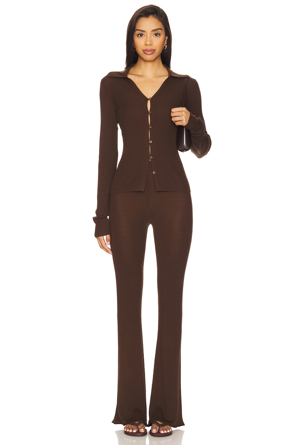 EAVES Bailee Rib Cardigan