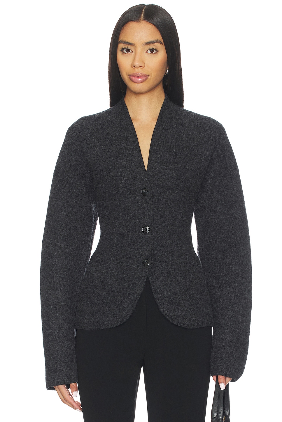 Coralai Structured Knit Blazer