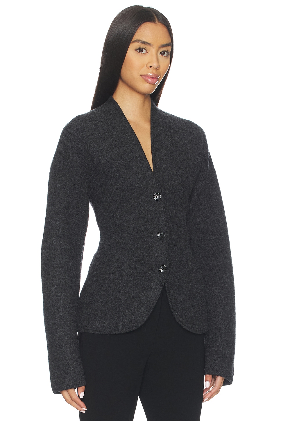 Coralai Structured Knit Blazer