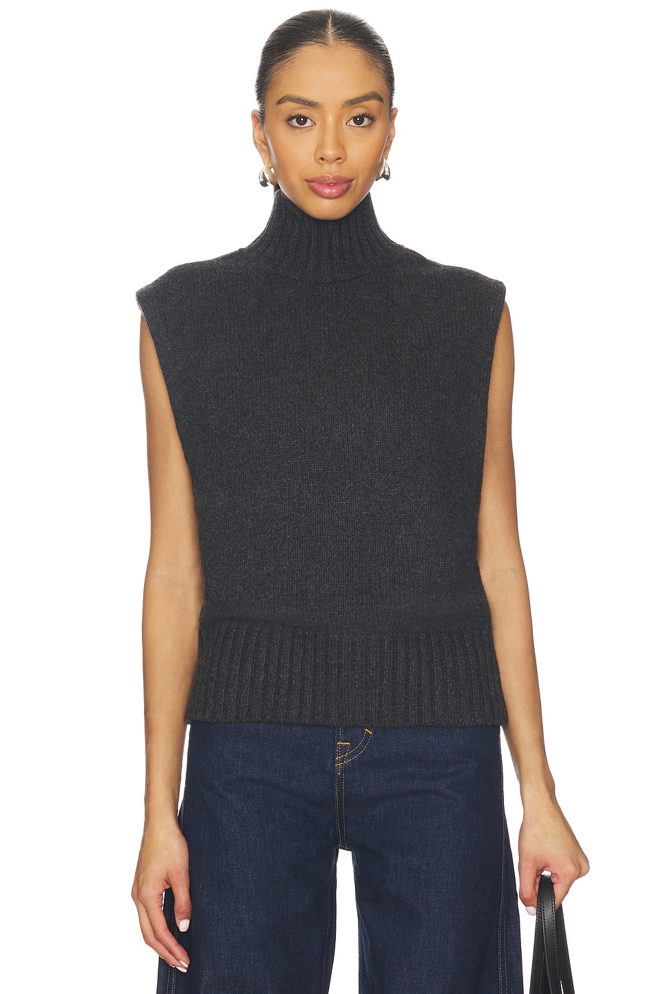 Lynnda Knit Mock Neck Shell