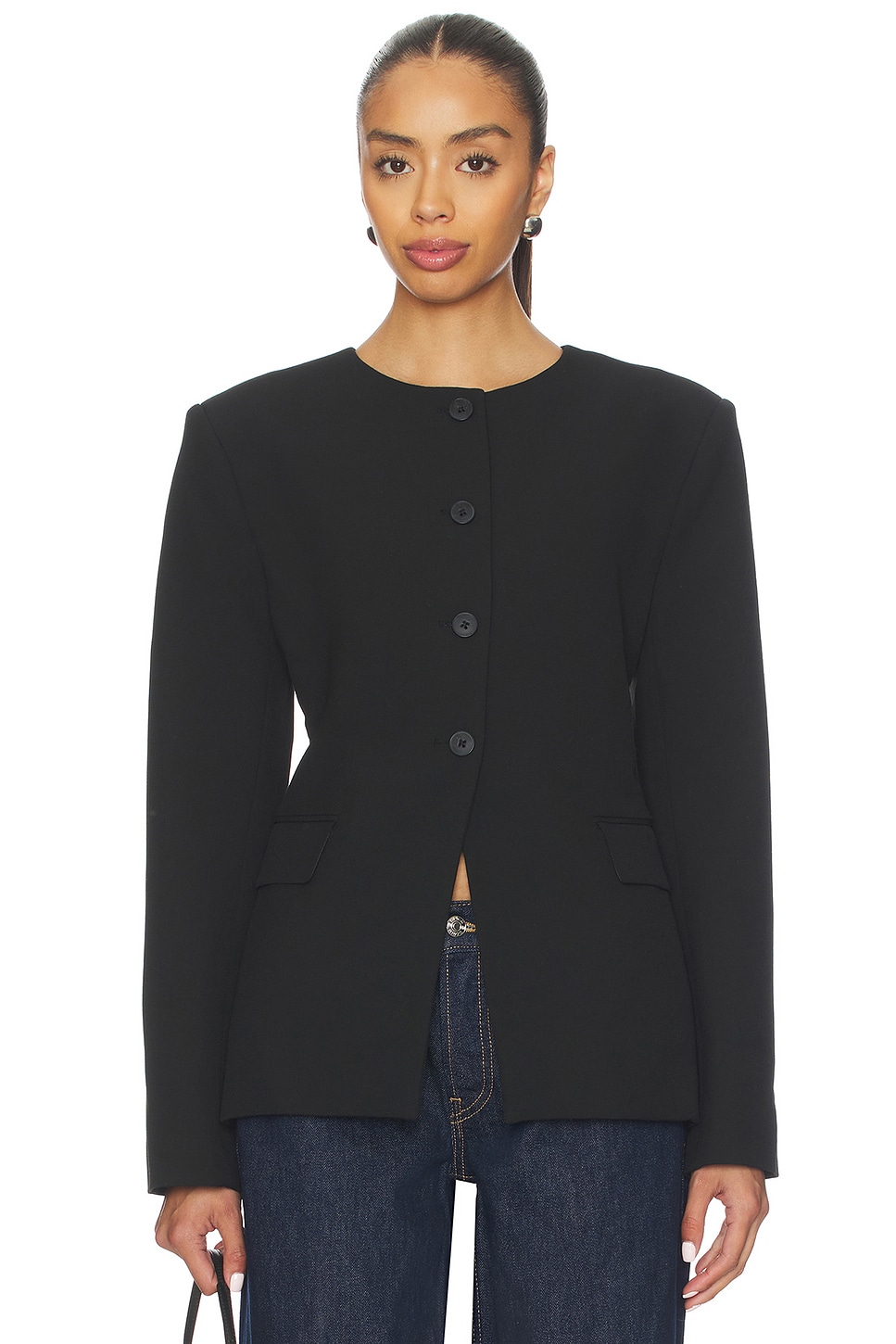 Keki Collarless Blazer
