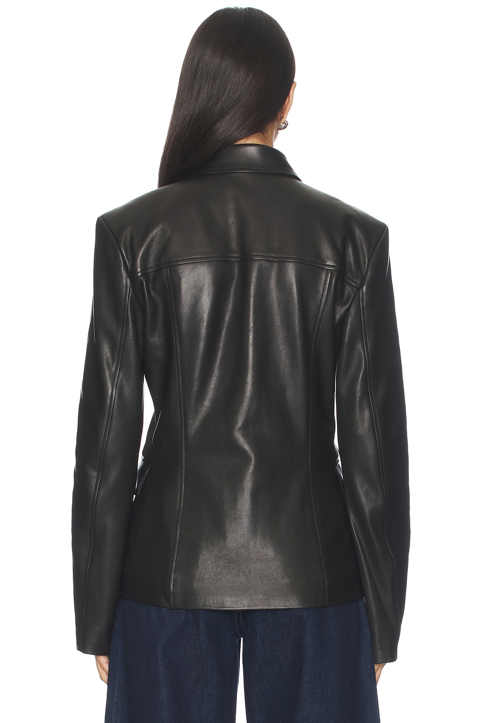 EAVES x Coco Aina Leather Cinched Jacket