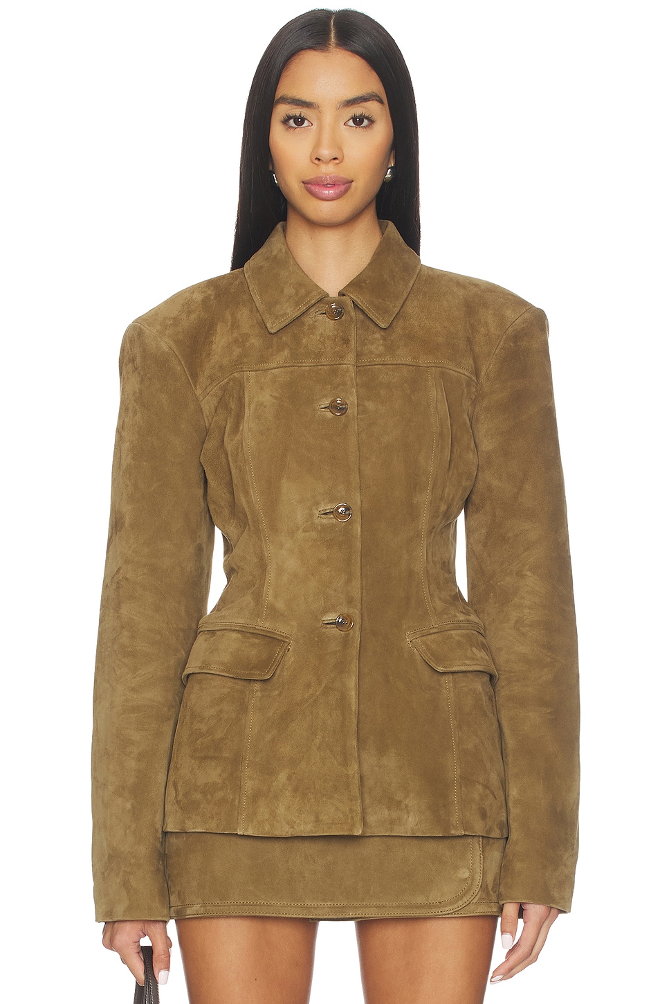 Aina Suede Cinched Jacket