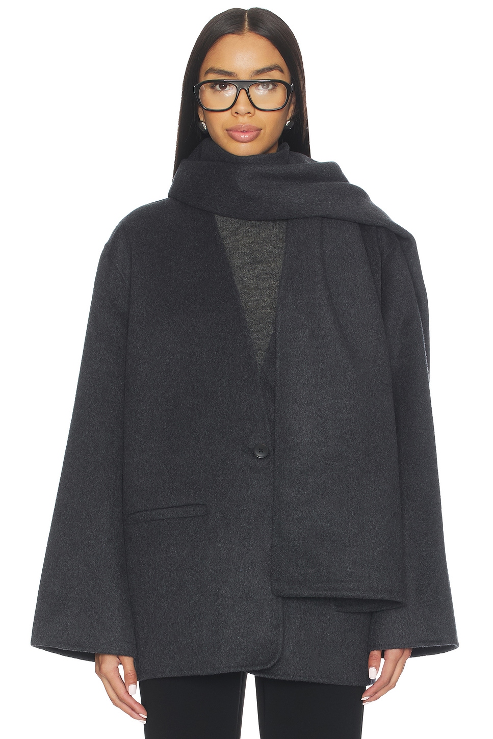 Ragni Wool Scarf Jacket - thumbnail 2