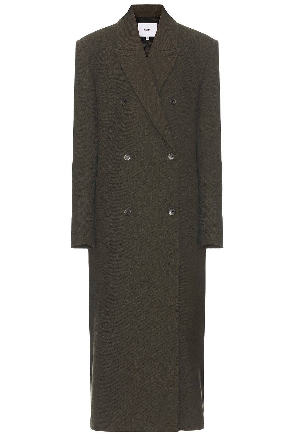 EAVES Sif Manteco Wool Coat in Moss | REVOLVE