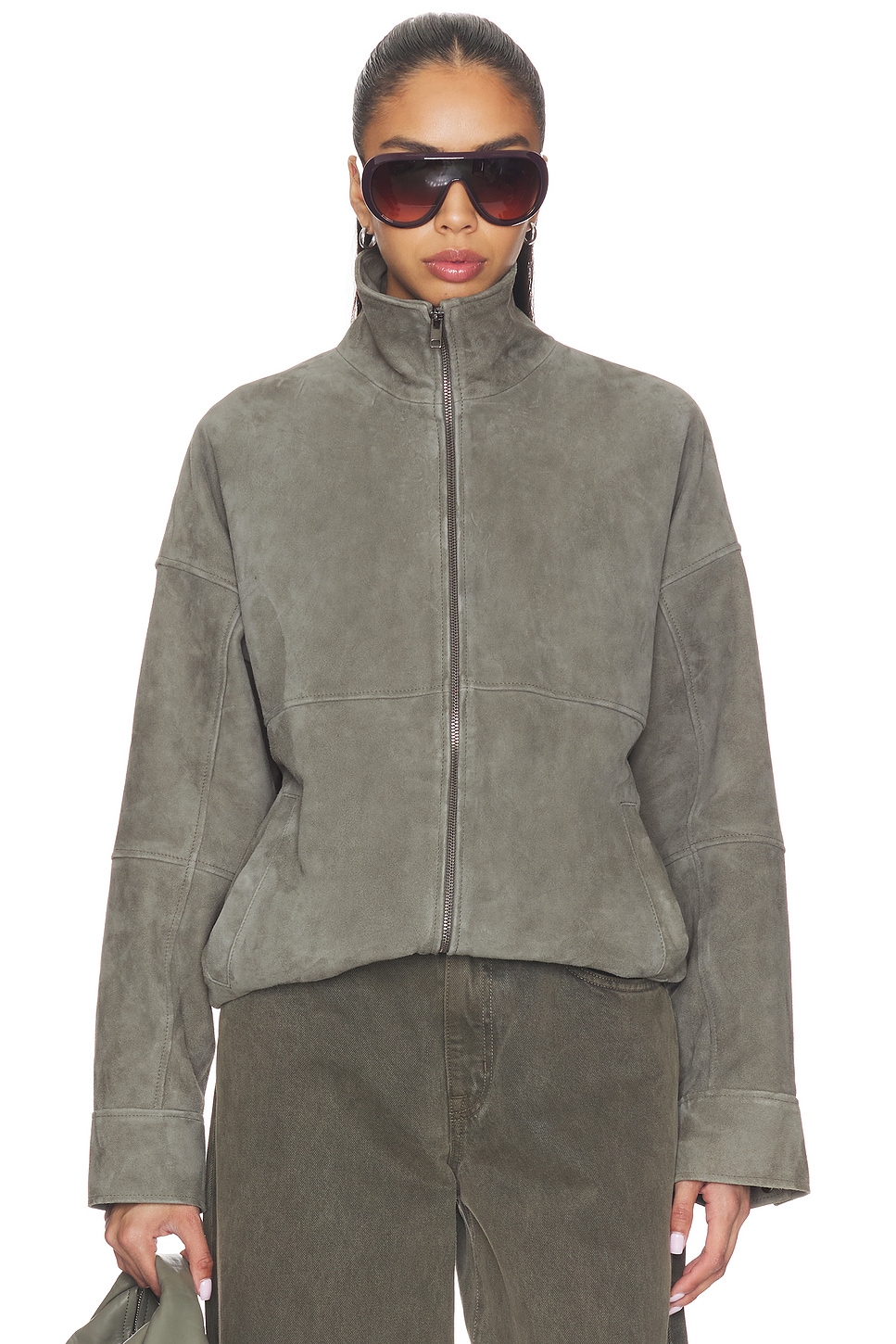 EAVES x Jasmine Tookes Cori Jacket in Dark Moss | REVOLVE