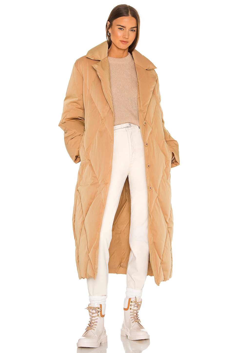 revolve camel coat