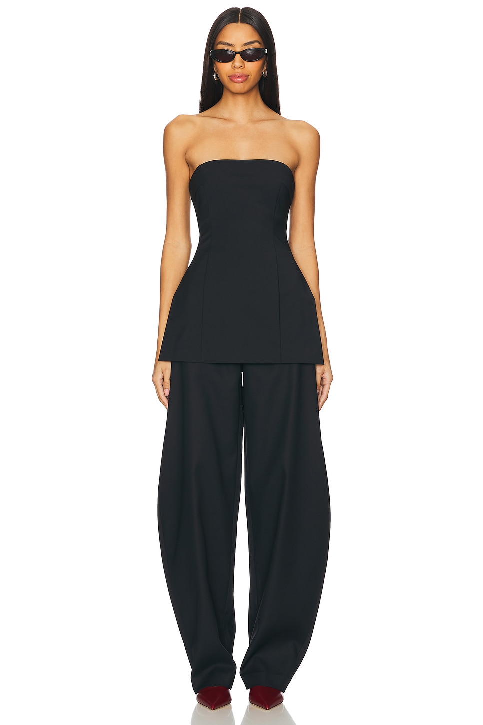 EAVES Mai Sculptural Compact Suiting Pant