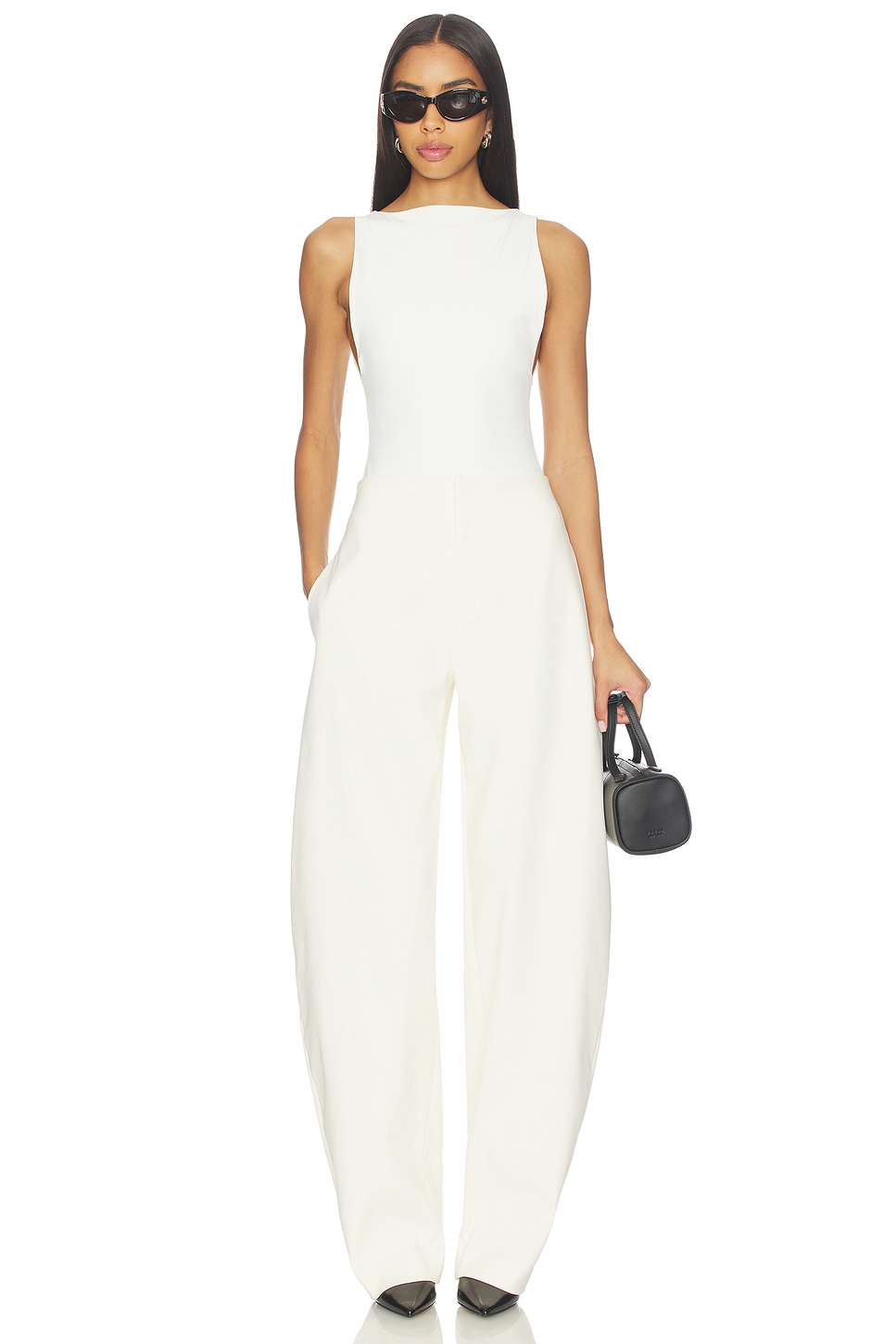 EAVES Mai Sculptural Compact Suiting Pant
